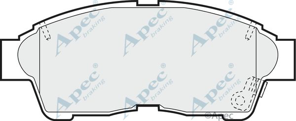 APEC BRAKING Комплект тормозных колодок, дисковый тормоз PAD792